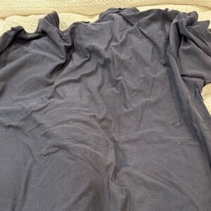 Vince Men's Navy Short Sleeve Tee With Ribbed Sleeves Size XL